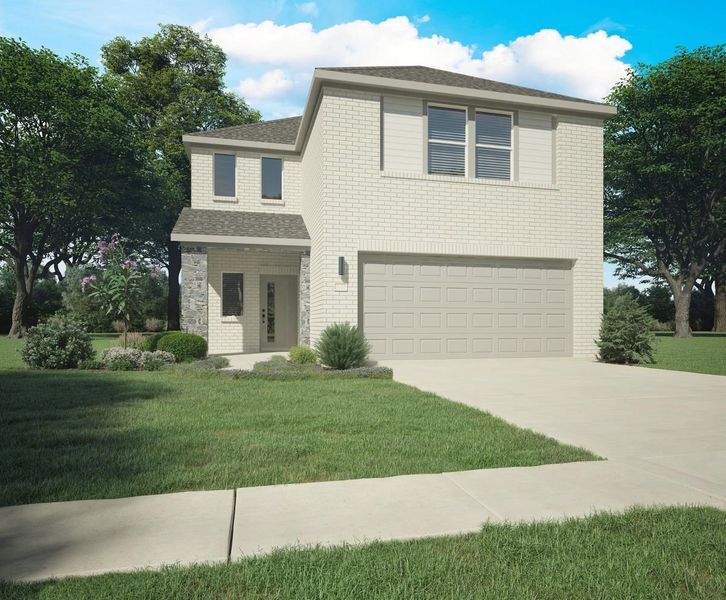 New construction Single-Family house Willow | Lakeside at Tessera, 8112 Turning Leaf Circle, Lago Vista, TX 78645 - photo