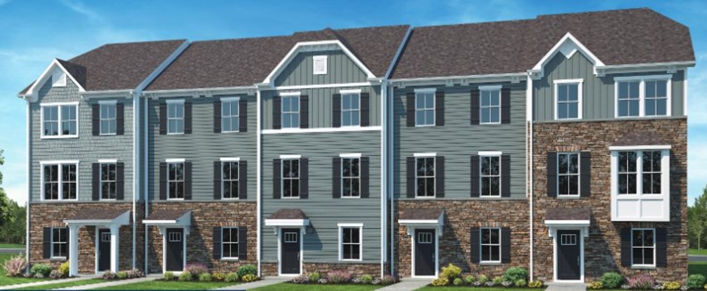 New construction Townhouse house Mozart, 3102 Timber Mill Drive, Stallings, NC 28104 - photo