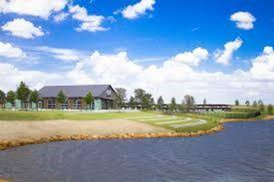 View of home's community with a water view