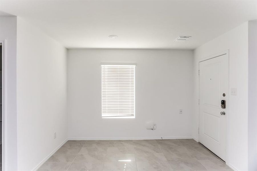 View of unfurnished breakfast nook