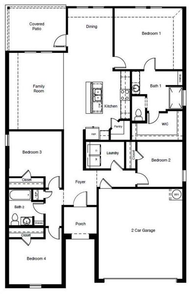 D.R. Horton's Huntsville floorplan - All Home and community information, including pricing, included features, terms, availability and amenities, are subject to change at any time without notice or obligation. All Drawings, pictures, photographs, video, square footages, floor plans, elevations, features, colors and sizes are approximate for illustration purposes only and will vary from the homes as built.