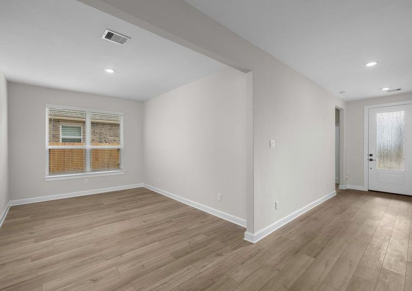 Formal dining room off the entryway