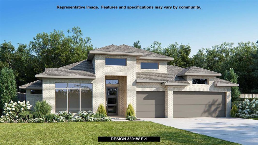 New construction Single-Family house Design 3391W, 1903 Olmsted Court, Katy, TX 77493 - photo