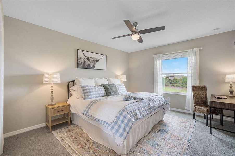 Spacious Primary Suite overlooking beautiful Woodleaf Hamock!