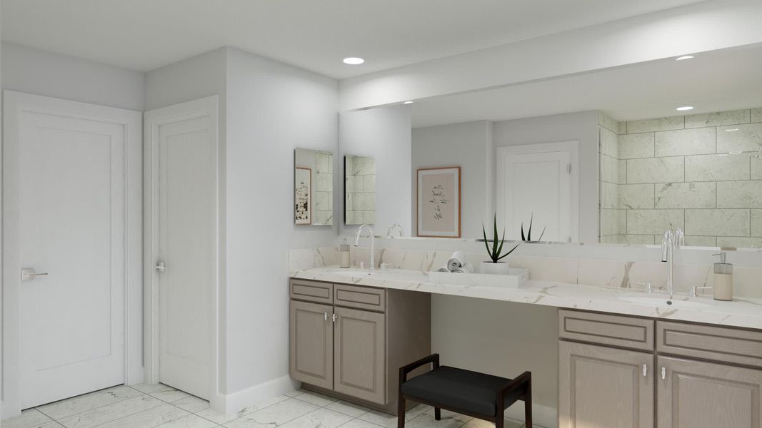 Primary Bathroom | Wrightson | Wildera – Peak Series | New Homes in San Tan Valley, AZ | Landsea Homes