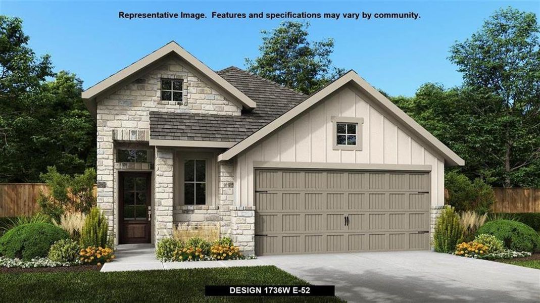 New construction Single-Family house 5126 Homestead Path, Iowa Colony, TX 77583 Design 1736W- photo