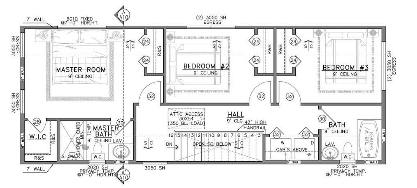 Second floor, (floor plan)