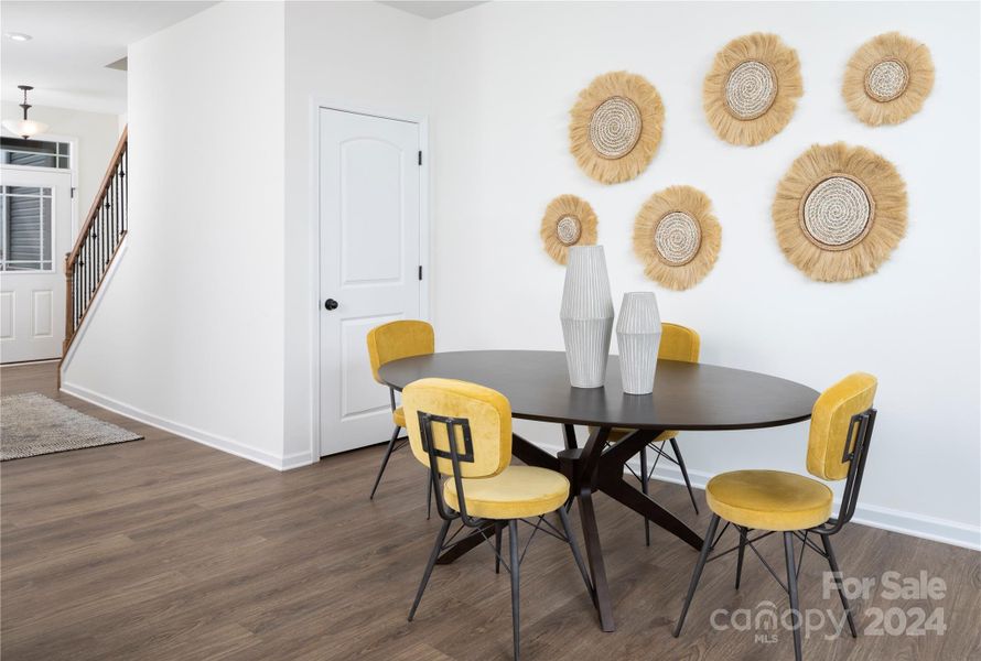 Representative Photo Breakfast Area opens to Kitchen