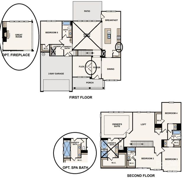 1st and 2nd Floor Layout