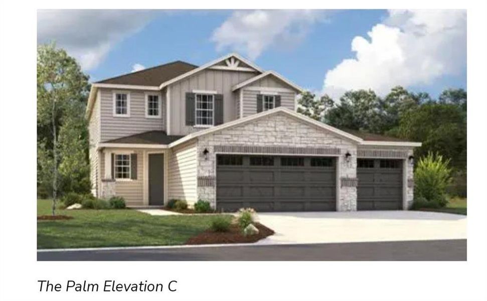 New construction Single-Family house 137 Seattle Slew Dr, Jarrell, TX 76537 Palm- photo