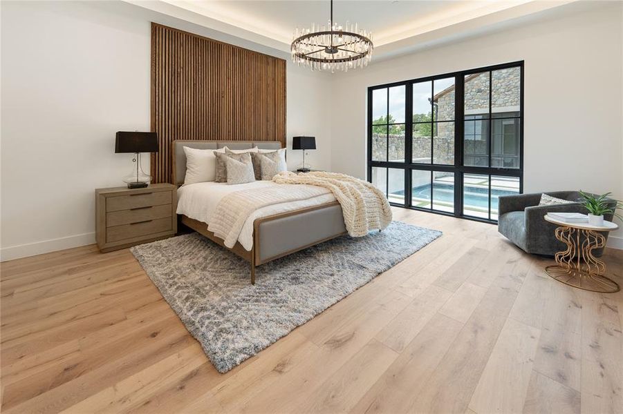 Master Bedroom with Views of the Courtyard