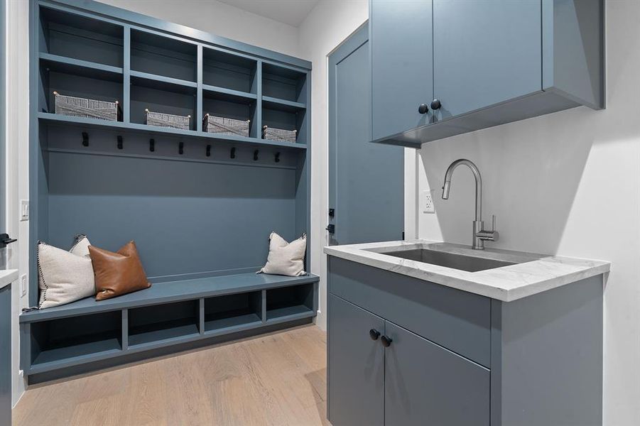 Laundry and mudroom