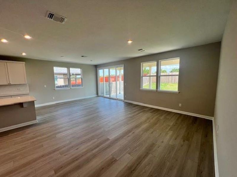 Great Room to Dining & Kitchen