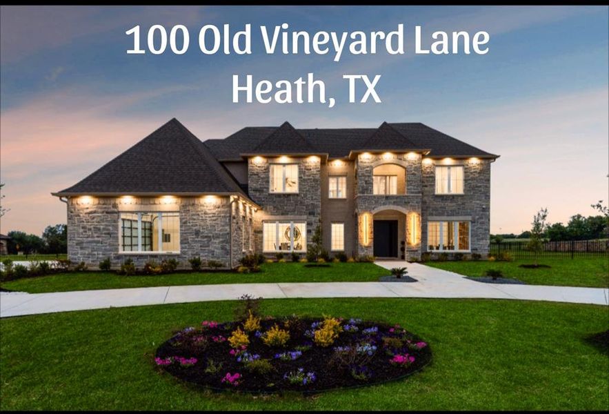 New construction Single-Family house 100 Old Vineyard Lane, Heath, TX 75032 - photo