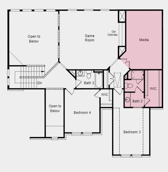 Structural options added include: Additional bedroom with bath, study, soaking tub in owner's suite and media room.