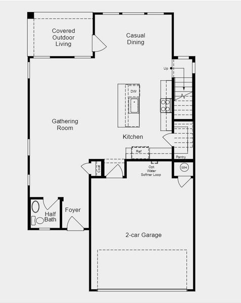 Structural options include: open stair railing, covered balcony on second floor connected to the primary bedroom, gas stub out on back patio, tankless water heater.