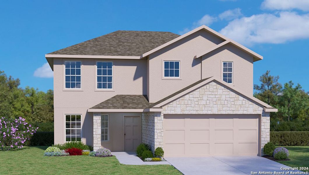 New construction Single-Family house 3620 Victory Copper, Bulverde, TX 78163 The Walsh- photo