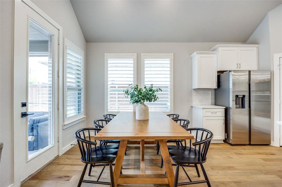 Dining room featuring plenty of natural light