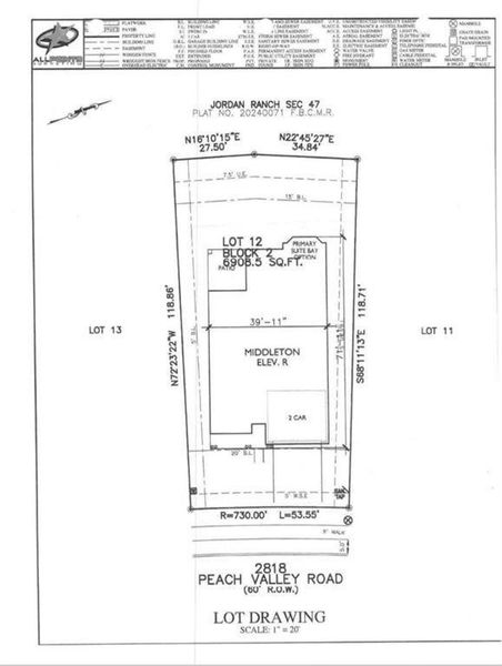 Plot Plan - 2818 Peach Valley Rd