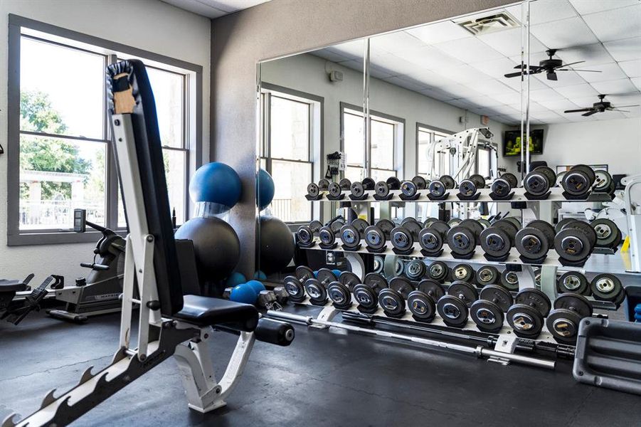 Fitness Center located inside clubhouse