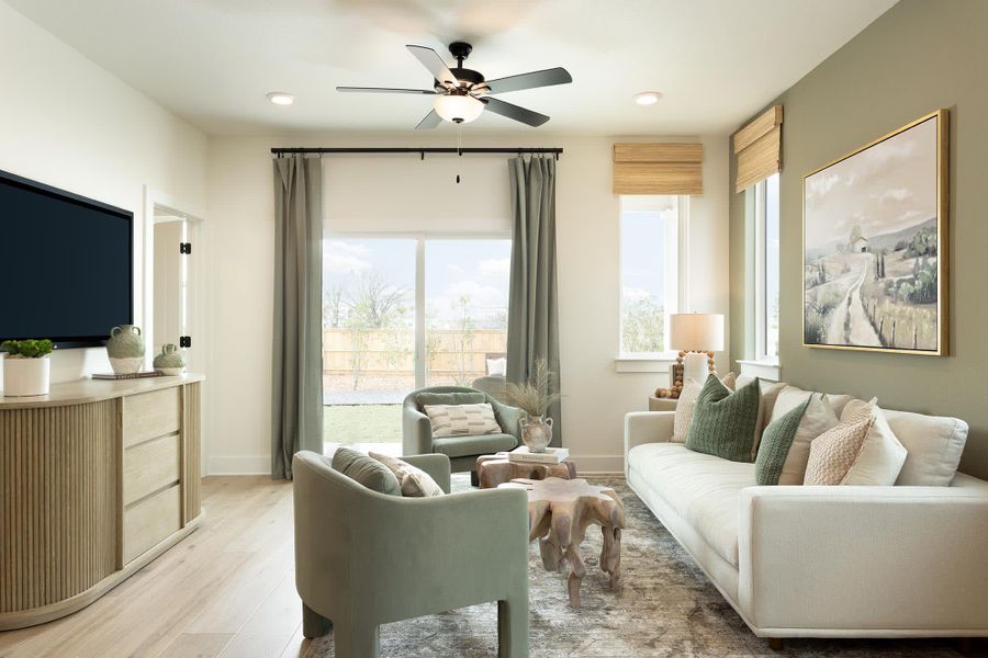 Great Room | Andrew at Avery Centre in Round Rock, TX by Landsea Homes