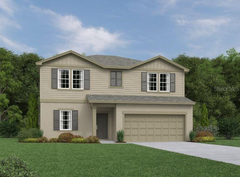 New construction Single-Family house 1390 Sterling Pointe Drive, Deltona, FL 32725 Denali Homeplan- photo