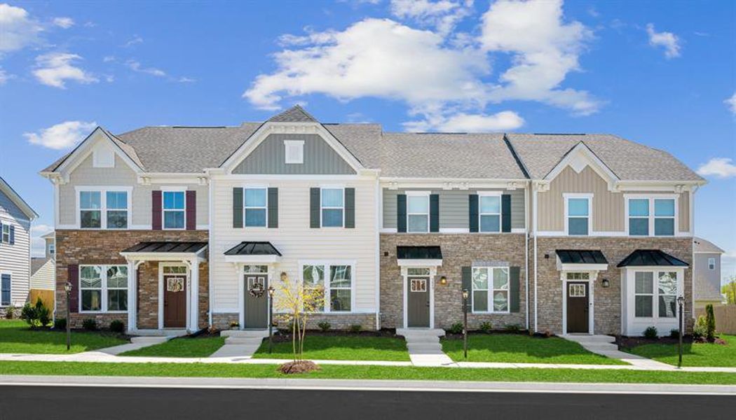 New construction Townhouse house 3-Story Mozart Main Level Entry, 1128 Newell Towns Lane, Charlotte, NC 28262 - photo