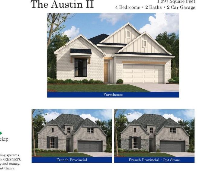 The Austin II Exterior Options