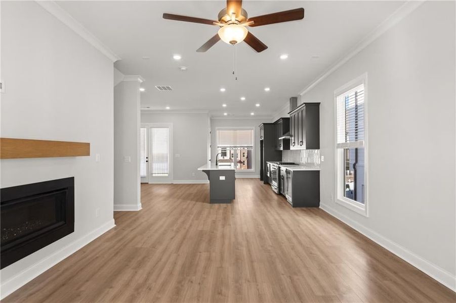 This home embodies modern living at its finest, with an open main floor that encourages connection. NOT actual home. Photos of previously built Grayton floorplan.