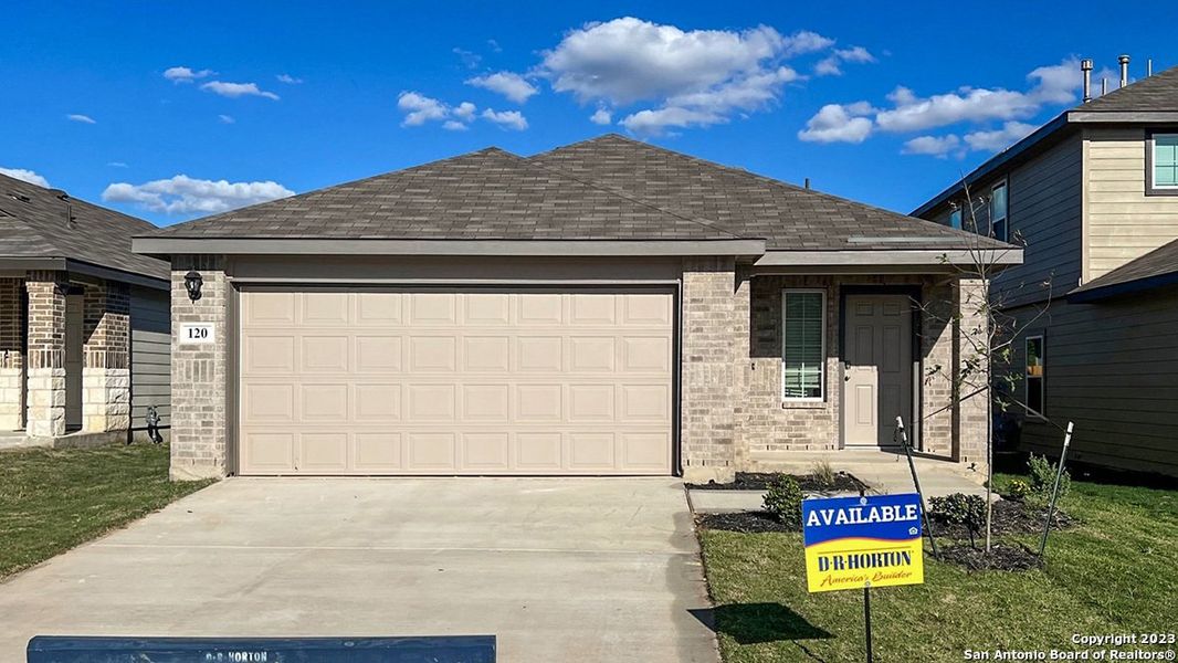 New construction Single-Family house 120 Honors Street, Floresville, TX 78114 THe Brooke- photo