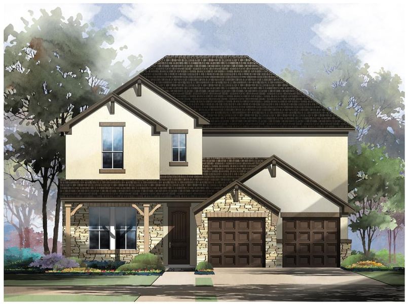 New construction Single-Family house Duvall : 50-2751F.1, 3037  Ashby Park, Bulverde, TX 78163 - photo