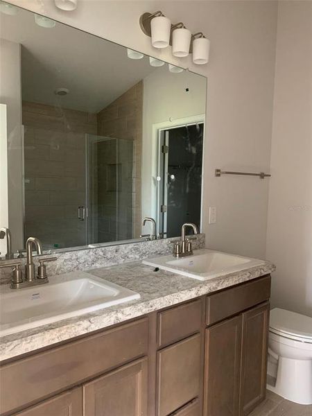owners bath double sink vanity