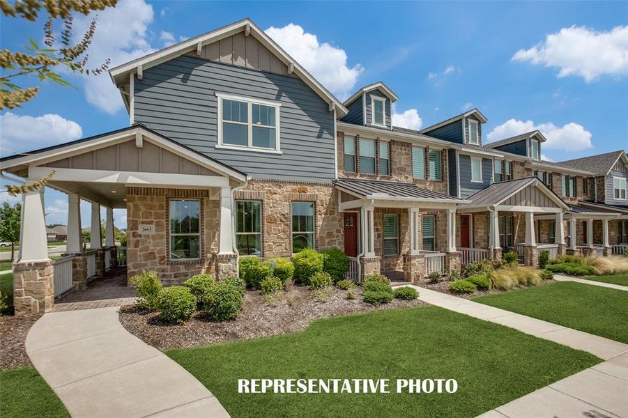 New construction Townhouse house 2502 Settlers Place, Garland, TX 75042 Dalton II- photo