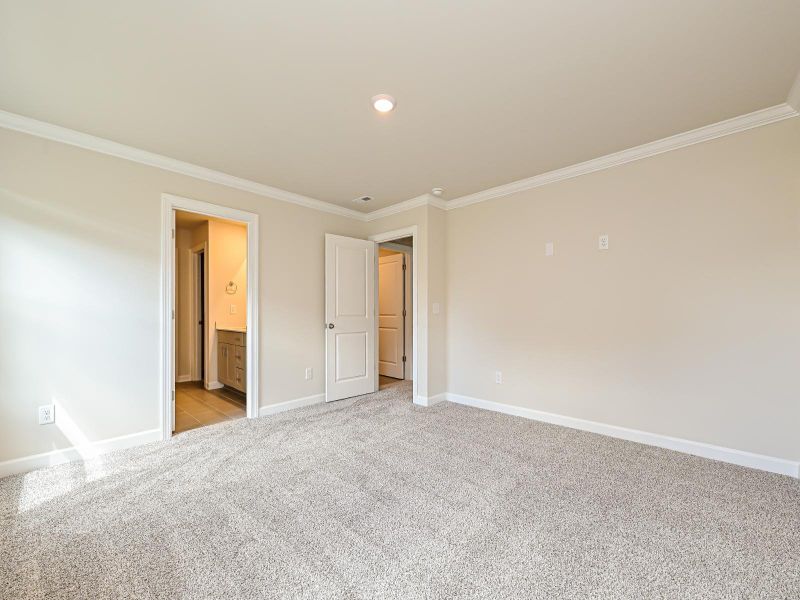 Primary Bedroom in the Lennon Floorplan at Morgan Hills.