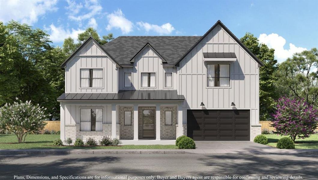 Welcome to 1921 Restridge! Artist Rendering of Front Elevation.