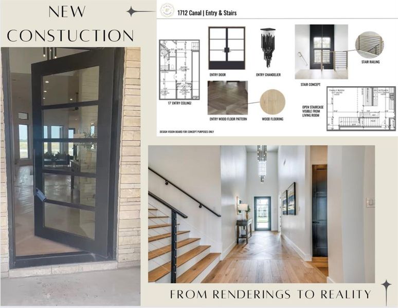 *Renderings and Completed Photos from W&J Builder Model