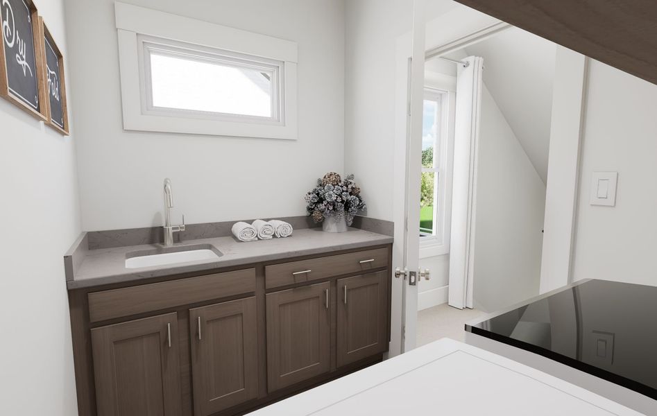 Oliver Laundry Room - Optional Cabinets & Sink