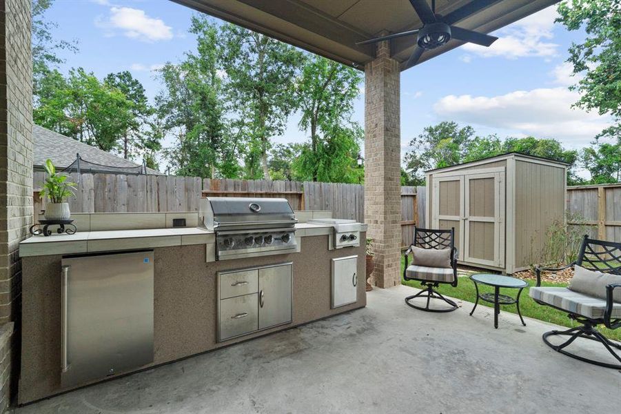 Outdoor kitchen will make grilling a breeze