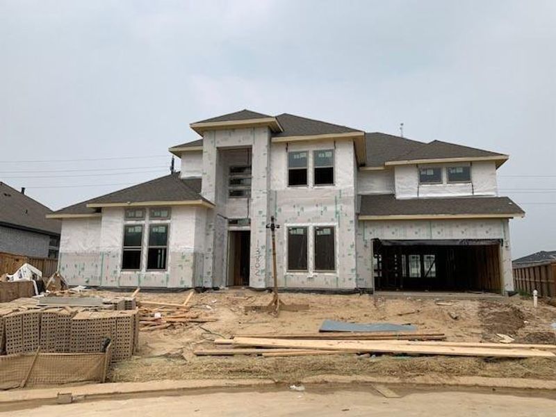 New construction Single-Family house 13802 Friarstone Pointe Trail, Cypress, TX 77433 Anahuac (3624-HL-60)- photo