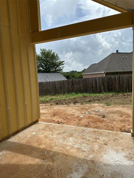 Back Patio view