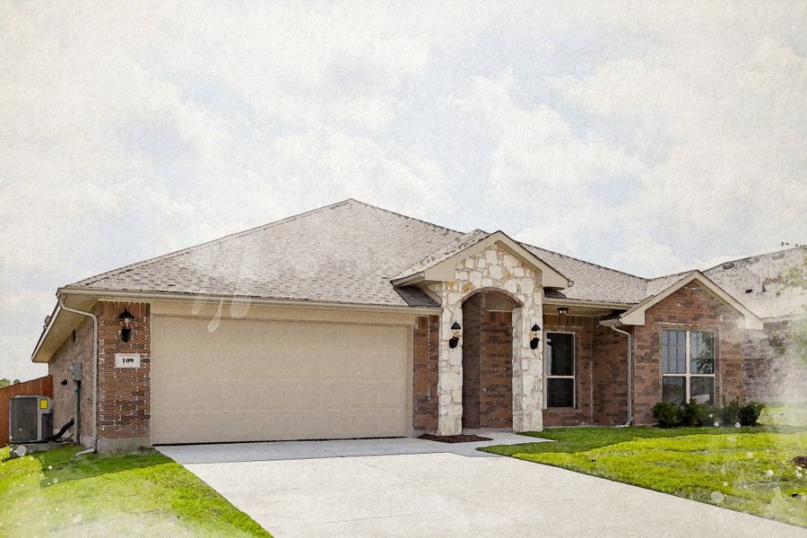 New construction Single-Family house PLAN 2051, 2120 Cole Street, Mabank, TX 75147 - photo