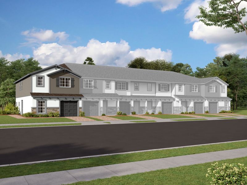 New construction Townhouse house Granada, 243 Cape Honeysuckle Place, Sanford, FL 32771 - photo