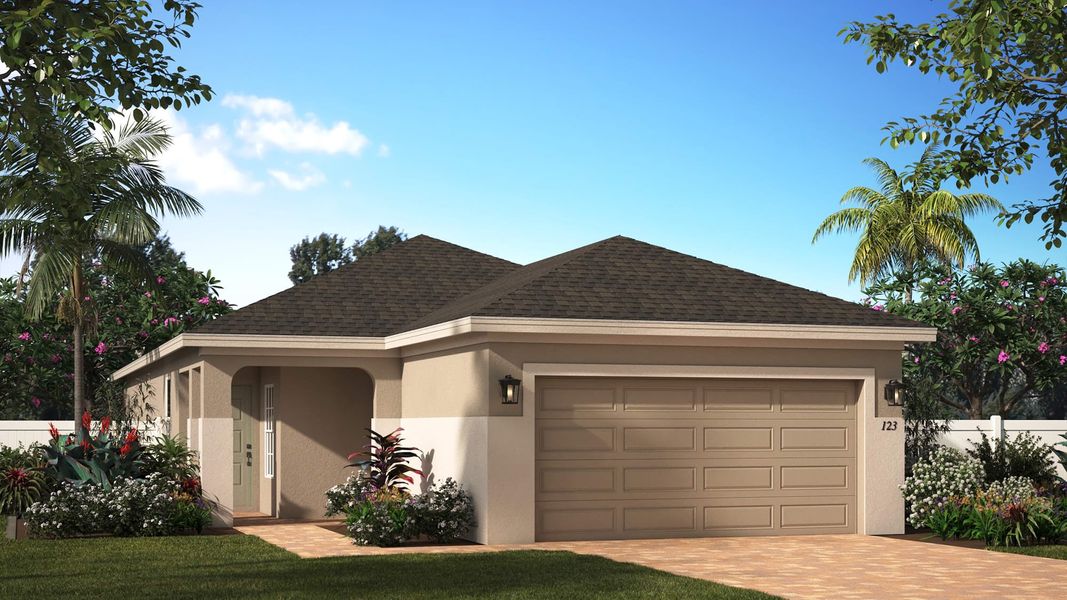 Elevation 1 | Delray | Eagletail Landings | New Homes In Leesburg, FL | Landsea Homes