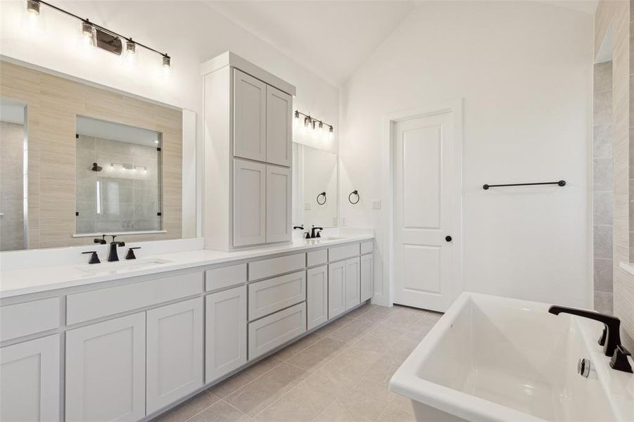 Plenty of space for two in this wonderful owner's bath.
