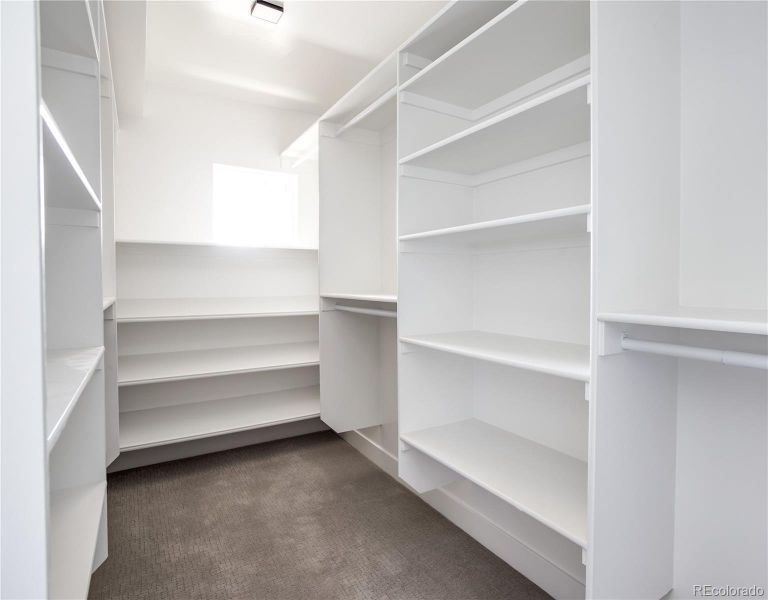 Built out walk-in closet