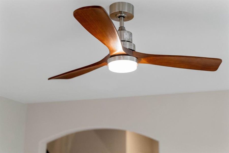 Ceiling fans in everyroom.