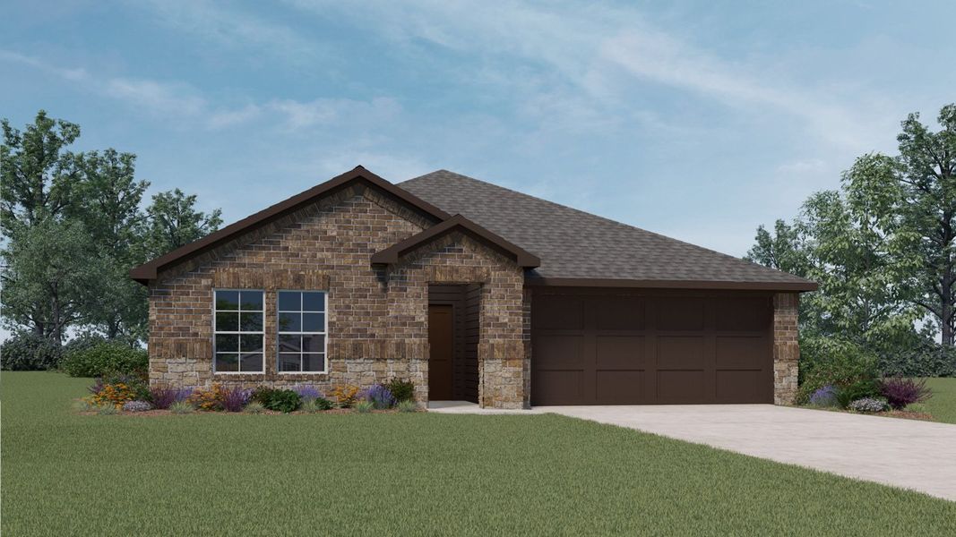 New construction Single-Family house X40J Justin, 1900 Willow Creek Road, Lancaster, TX 75146 - photo