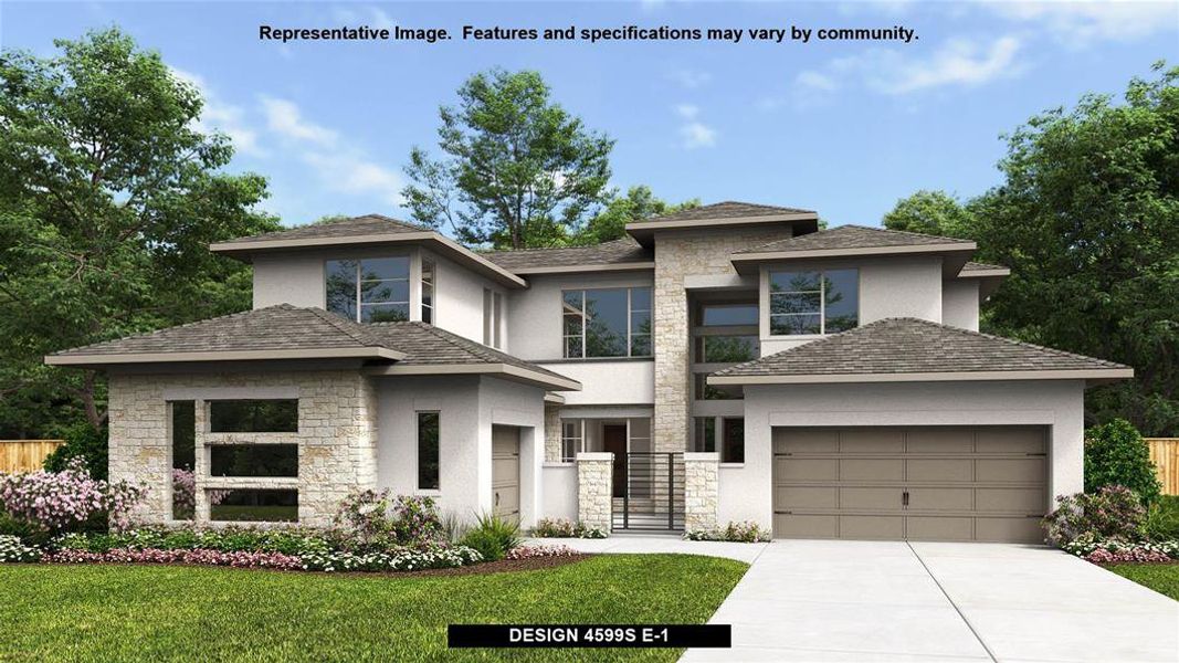 New construction Single-Family house Design 4599S, 1105 Joe Carson Drive, Leander, TX 78641 - photo