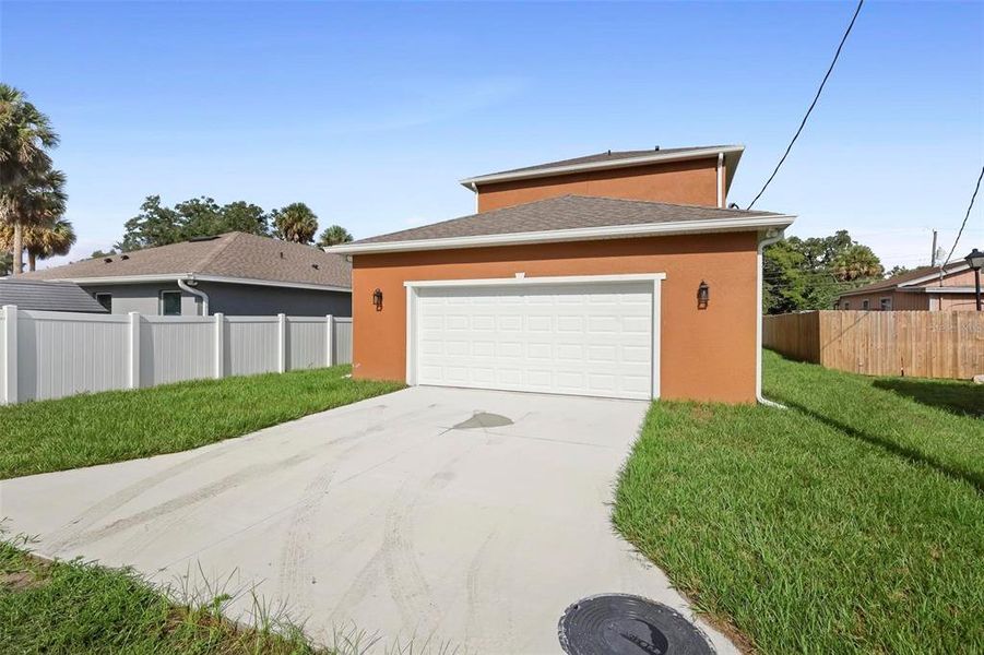 Back/ Driveway/ Garage