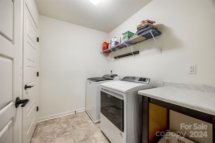 Laundry Room with Utility Closet